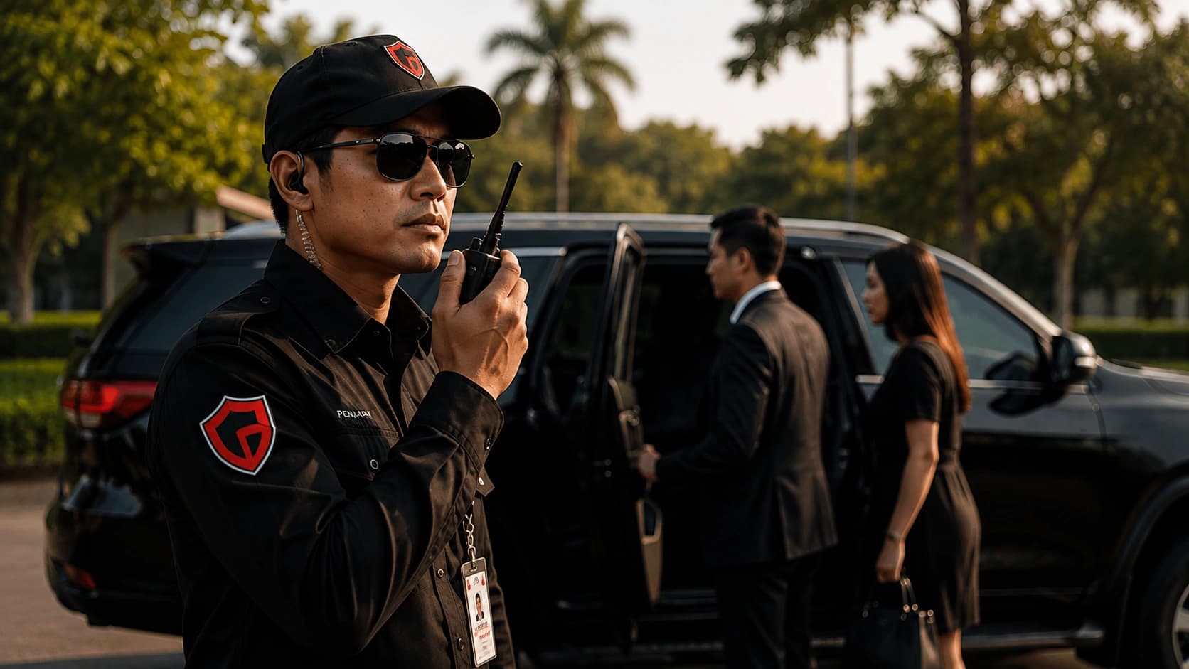 Petugas pengawal pribadi profesional